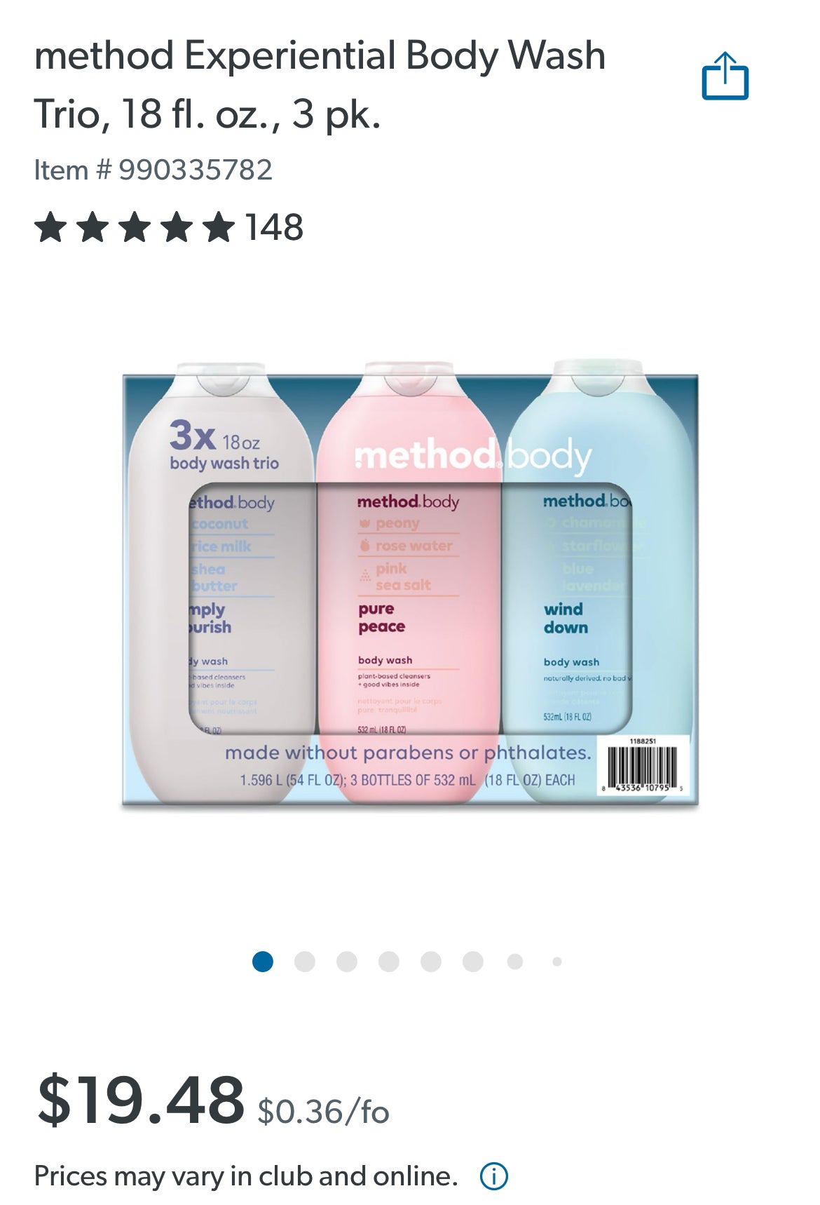 Method Body wash Trio