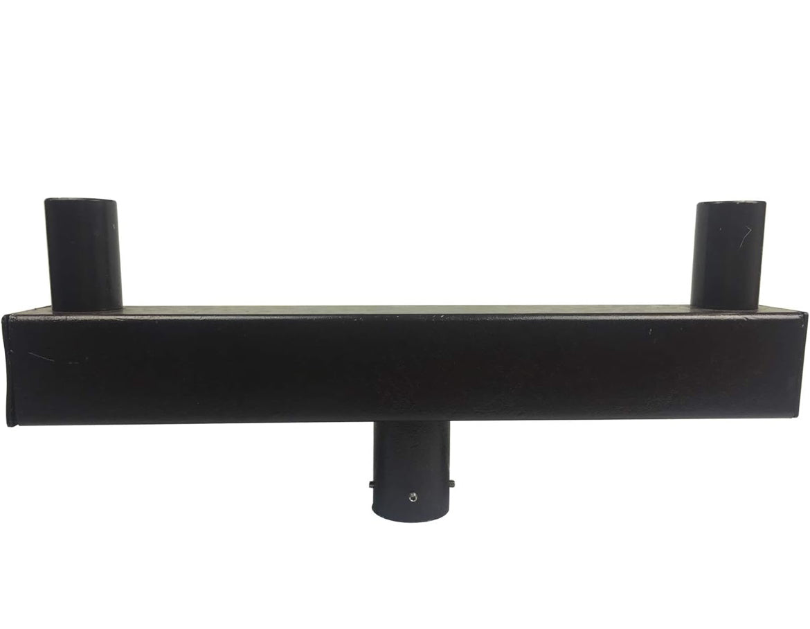 1000LED LED Low Profile Bullhorn with 2 Arms, Adapter Tenon Bullhorn, LED Shoebox Parking Light, Street Light, Parking Lot Pole Bracket
