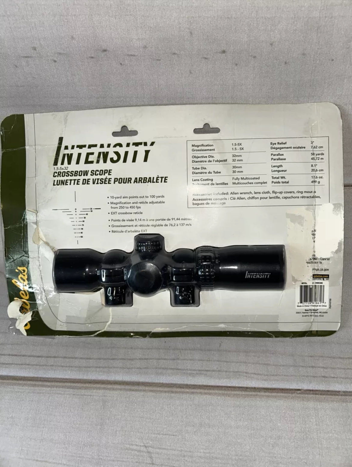Cabela’s intensity 1.5-5x32 Crossbow Scope