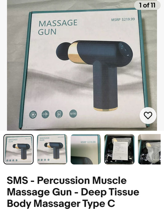 SMS - Percussion Muscle Massage Gun - Deep Tissue Body Massager Type C