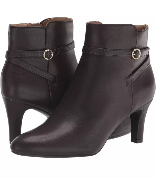 LifeStride Women's Guild Ankle Boot, Style#I1850F1200, Size 6.5M, Dark Chocolate