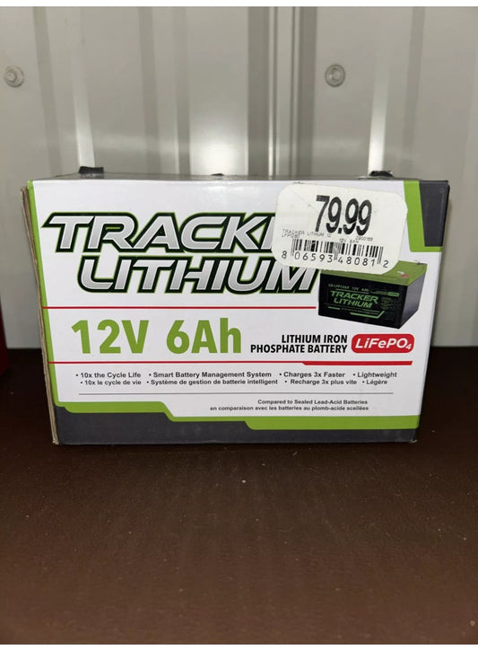 Tracker Lithium Smart Battery CB-LFP1260 12 Volt 6 Ah RECHARGABLE LiFePO4