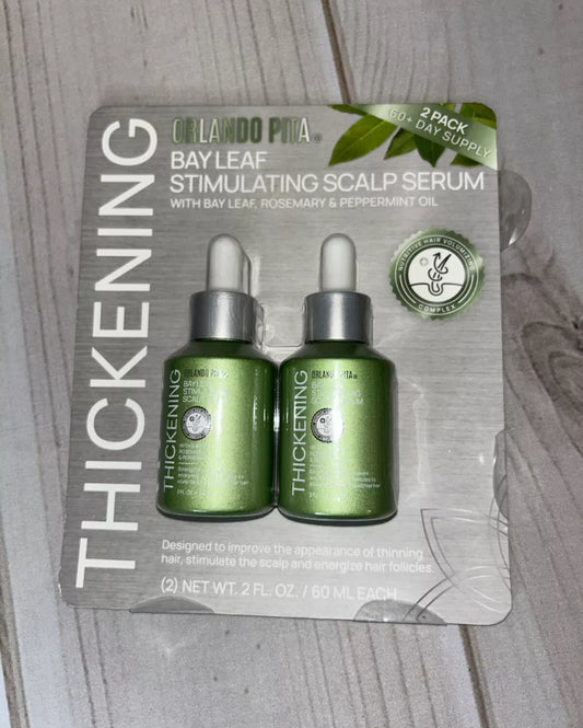 Orlando Pita 2 Pack Bay Leaf Scalp Serum 2 Oz Each Hair Thickening