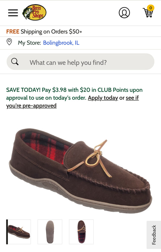 Redhead Moc ll size 8.5 men’s leather  moccasin