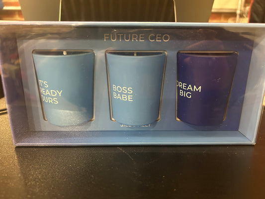 Future CEO Manifestation Trio Candle Crystals set